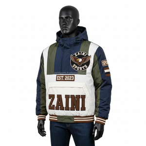 Premium Nylon Polyester Windbreaker <b>Jacket</b> Multi Color Panel Design Embroidery And Chenille Logo Windbreaker <b>Jacket</b> for man - Product Image 1