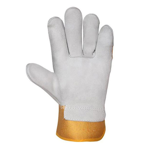 Guantes de Trabajo de Cuero Vacuno de Primera Calidad, Guantes de Seguridad Industriales Resistentes, Protección Doble en la Palma, para Construcción y Almacén - Product Image 5