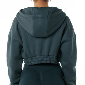 <b>Hoodies</b> Custom Color Casual <b>Hoodies</b> for Women Hooded Sweatshirts with Zipper Female Drop-shoulder breathable - Product Image 3