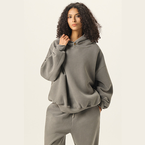 Durable Embroidered Custom Printed Winter Streetwear Pullover for Men and Women 100% Cotton Oversized Fit - Product Image 4