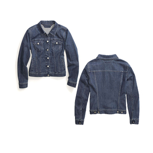 Blouson bomber en denim déchiré pour homme, grande taille, hiver, décoration en dentelle sur le devant, personnalisé, écologique, coupe-vent, 100% coton/polyester - Product Image 1