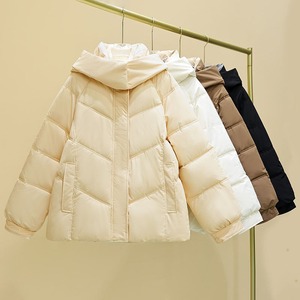 Veste rembourrée en coton d'hiver décontractée pour femmes Design populaire avec col montant caractéristique coupe-vent fermeture à glissière personnalisable en gros - Product Image 4