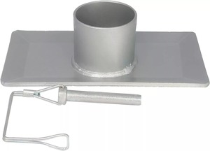 Remolque Jack Foot Plate 5000LBS Capacidad y pasador de bloqueo para A-Frame Boat RV Camper - Product Image 3