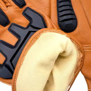 Guantes mecánicos de cuero de primera calidad resistentes al calor de alta calidad antiestáticos antivibración sin silicona sin polvo personalizables - Product Image 5