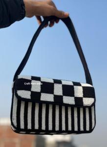 Bolso de Mano de Diseño Bohemio de Moda India para Mujer, Bolso de Mensajero con Cuentas, Bolso de Hombro Hecho a Mano, Bolso de Fiesta para Salir de Compras - Product Image 2