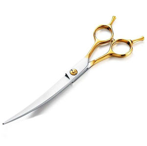 Ciseaux courbés de toilettage pour animaux de compagnie, professionnels, en acier inoxydable, portables, de luxe, multifonctionnels, pour couper les cheveux - Product Image 2