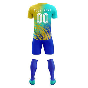 Camiseta de Fútbol Personalizada 100% Poliéster, Impermeable, Ligera, de Secado Rápido y Transpirable, Color Sólido, Personalizable, Corta, Estampada - Product Image 3