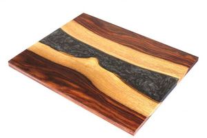 Planche à découper en bois d'acacia, planche à fromage élégante de haute qualité en résine, marbre nouvelle collection - Product Image 2