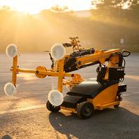Camion à ventouses pour verre tout-terrain pour travaux de construction sur terrain accidenté