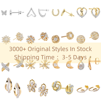 Boucles d'oreilles pendantes en or massif 14K 18K avec diamants de laboratoire créés IGI HPHT CVD VVS sur mesure