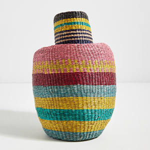 Great quality lowest price <b>extra</b> <b>large</b> seagrass <b>vase</b> for entryway hallway big straw <b>floor</b> <b>vases</b> - Product Image 3