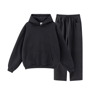 Ropa de calle chándal Sudadera con capucha unisex logotipo personalizado chándal al por mayor personalizar pantalones de chándal y Sudadera con capucha conjunto - Product Image 1