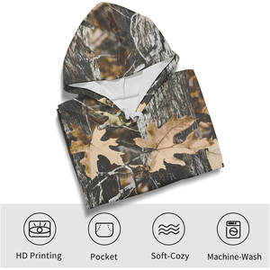 Nueva llegada de calidad superior invierno hombres caza sudaderas transpirable estampado ropa casual personalizable para adultos - Product Image 4