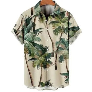 เสื้อฮาวายผ้าฝ้ายนุ่มสำหรับผู้ชายเสื้อผ้าฮาวายทันสมัย - Product Image 1