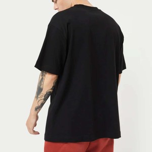 T-shirt surdimensionné 100% coton de haute qualité pour hommes Nouveau design à manches courtes Logo personnalisé Design uni T-shirt surdimensionné bon marché vierge - Product Image 2