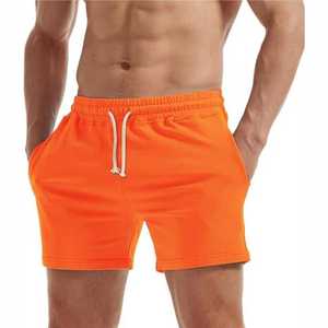 Shorts de sport mi-longs en laine personnalisés, respirants, écologiques, anti-plis, unis, décontractés, à taille élastique, avec logo – Vente chaude - Product Image 1