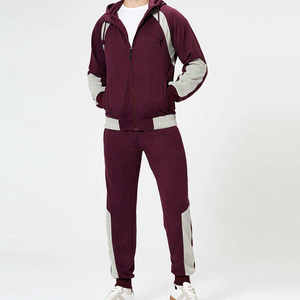 Traje de gimnasio para hombre, chándal, traje de Jogger de dos piezas, ropa cómoda de manga larga para entrenamiento y fitness - Product Image 4