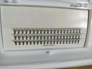 Profesional personalizado 0,15mm negro Cachemira CD L Curl extensiones de pestañas de visón sintético fácil aplicación de Vietnam directamente - Product Image 4