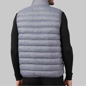 Gilet matelassé en toile écologique sans manches pour homme, vêtement d'extérieur décontracté, uni, 5 poches, matelassage personnalisé, haute qualité - Product Image 2