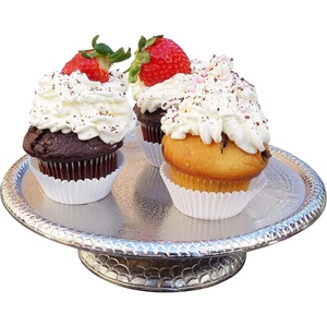 Stainless Steel And <b>Crystals</b> Elegant And Sturdy Metal Cake <b>Stand</b> Perfect for Weddings, Parties, And Dessert Displays Durable - Product Image 6