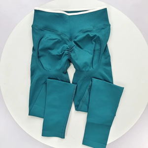 Leggings de Cintura Alta sin Costuras para Mujer, con Diseño de Bloques de Color, Efecto Levanta Glúteos, Elásticos en 4 Direcciones, Control de Abdomen, para Gimnasio, Yoga y Correr - Product Image 3