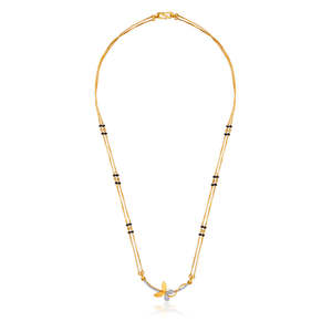 Pendentif Charme Diamant Mangalsutra Ailé Fantaisie Winged Vow - Product Image 3