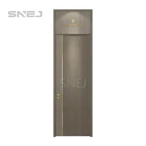 इंटीरियर फुल हाउस कस्टमाइजेशन रूम डोर डिजाइन सिंगल स्विंग फ्लश डोर वुडेन कार्बन आधुनिक आंतरिक लकड़ी के दरवाजे