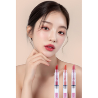 CLICKA Baume à lèvres hydratant haute pigmentation effet rosé avec capuchon à pression, couleur Bery Coral, longue tenue et formule hydratante pour le soin des lèvres