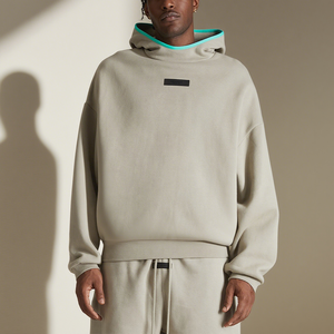 Vente en gros de sweats à capuche personnalisés de haute qualité en coton 400GSM, longueur standard, pour hommes, surdimensionnés, lourds, hiver, ODM - Product Image 1