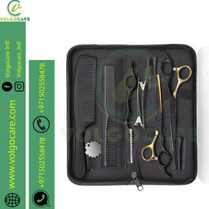 Tijeras de corte de pelo de peluquero de grado profesional Mango de acero inoxidable de grado de salón Punta de hoja afilada Estilo único - Product Image 2