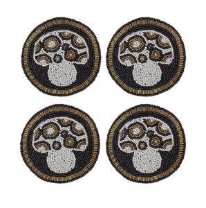 ที่รองแก้วปักลูกปัดทำด้วยมือสีสันสดใสของขวัญที่รองแก้วปักลูกปัดเมล็ดพันธุ์แบบดั้งเดิมสำหรับกิจกรรม - Product Image 1