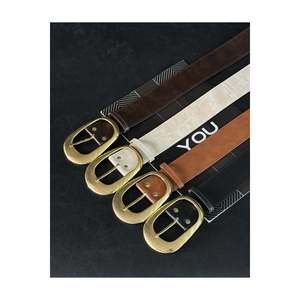 4-Piece Gold Buckle <b>Belt</b> Set, Suitable for <b>Trousers</b>, Shirts, Jackets, and Dresses. - Mixed - Product Image 3