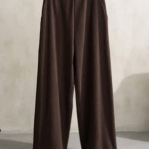 Pantalon large plissé droit pour homme – Vente en gros OEM/ODM – Pantalon décontracté sur mesure – Logo personnalisé – Marque privée – Mélange coton/polyester - Product Image 5