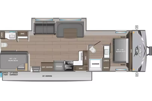 Oferta Económica: Remolque de Viaje Jayco Jay F-l-i-g-h-t Slx 265BHS, Camper de Lujo en Aluminio y Acero Inoxidable, Color Blanco - Product Image 3