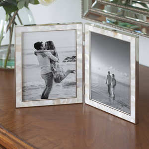 Cadre photo en nacre incrustée de coquillages capiz, fait main, directement du fournisseur - Product Image 6