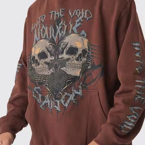 La mejor calidad 100% algodón 420 GSM Sudadera con capucha de gran tamaño Premium Winter Sun Fade Screen Print con logotipo personalizado Patrón sólido - Product Image 2