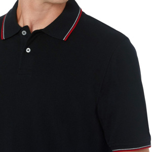 High Quality Men's Casual <b>Summer</b> for Shirts Custom Short Sleeve Anti-Shrink Breathable 180g Embroidery <b>Decoration</b> Solid Knitted - Product Image 6