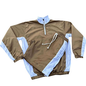 Ensemble Short Coupe-Vent pour Homme Taille Plus Logo Personnalisé Ensemble Short Deux Pièces Polyester Streetwear Veste Nylon Survêtement pour Homme - Product Image 2