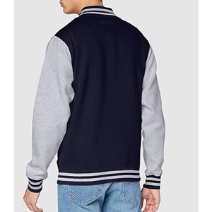 Veste de baseball personnalisée en gros 100% laine vintage Letterman style logo brodé poche avant boutons pression hommes pour homme - Product Image 2