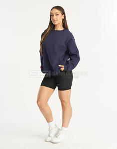 Sudadera de Cuello Redondo Extra Grande para Mujer, de Invierno, con Bordado Gráfico de Doble Cara, Tejida a Medida y de Alta Calidad - Product Image 2