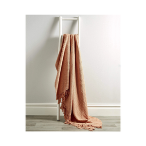 Manta de Lino Acrílico Premium con Motivo Azul, 60x80 Pulgadas, Suave y Elegante, con Caída Perfecta, Cumple con la Normativa BIS, Hecho en India, para Compradores que Buscan un Estilo Minimalista de Lujo - Product Image 4