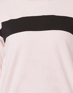 Sweat-shirt uni en coton et polyester de haute qualité avec manches longues pour femmes Sweat-shirt avec col rond - Product Image 6