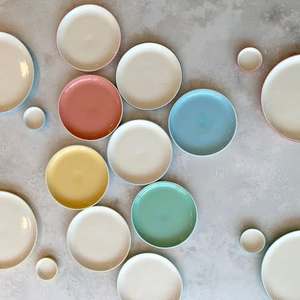 Service de table en céramique écologique incassable en porcelaine fine de luxe, couleur unie, assiettes, plats à fruits, qualité alimentaire - Product Image 4