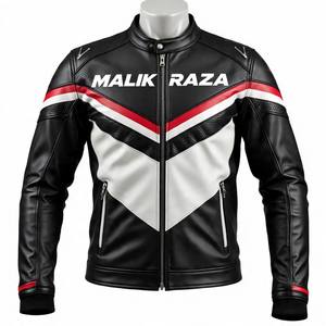 Chaqueta de Motociclista de Cuero Personalizada al Estilo Europeo, Personalización Completa de Talla y Logotipo - Product Image 4
