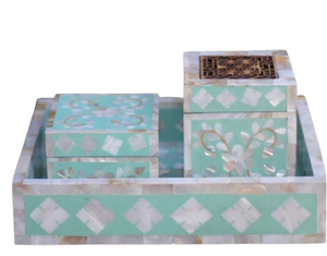 Quemador de incienso Bakhoor eléctrico de diseño árabe tradicional, incrustaciones de hueso de madera, juego de regalo de Ramadán Floral para difusor de uso interior de coche - Product Image 3