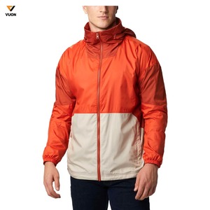 Venta al por mayor nuevo diseño de peso ligero cortavientos ropa deportiva cremallera cortavientos impermeable transpirable chaqueta deportiva - Product Image 1