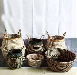 Cesta de mimbre de diseño fantástico con acabado natural, perfecta para la organización del almacenamiento de alimentos en el hogar y la cocina - Product Image 5