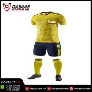 OEM personalizado nuevo diseño e impreso-Camisetas de fútbol americano de precio barato ligero deportes conjuntos de uniformes de fútbol - Product Image 3