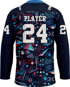 เสื้อเจอร์ซีย์ฮ็อกกี้น้ำแข็งแขนยาวเสื้อเครื่องแบบฮ็อกกี้น้ำแข็งพิมพ์ซับลิเมชันตามสั่ง - Product Image 2