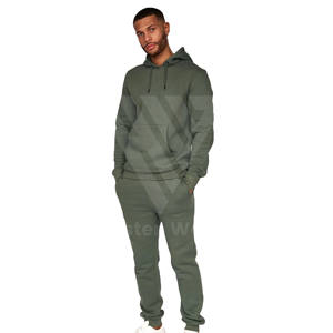 Ensemble de survêtement pour homme en molleton technique de luxe 100% coton original, logo, 2 pièces, respirant, jogging lourd, survêtement d'extérieur pour homme - Product Image 6